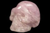Polished Rose Quartz Crystal Skull #108354-2